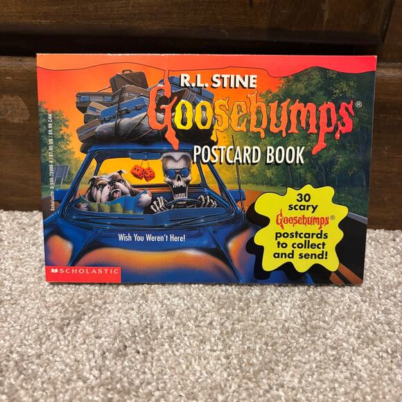 Vintage RL Stine Goosebumps Postcard Book 1996 90's Collectible Spooky Scary - Picture 1 of 4